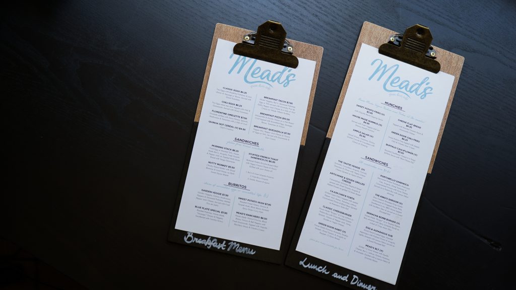 cloud kitchen menu