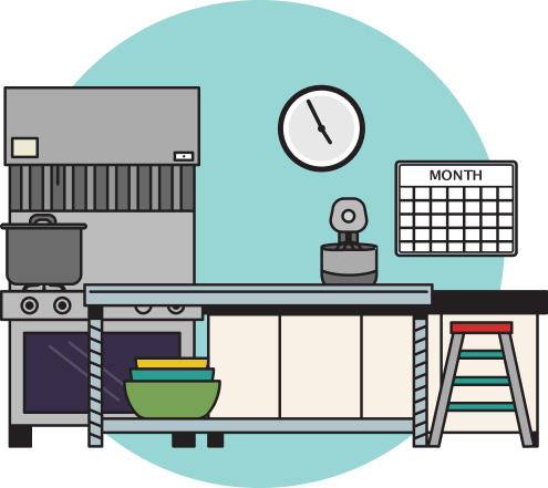 empty kitchen