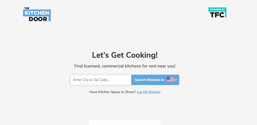 The Kitchen Door commercial kitchen listing